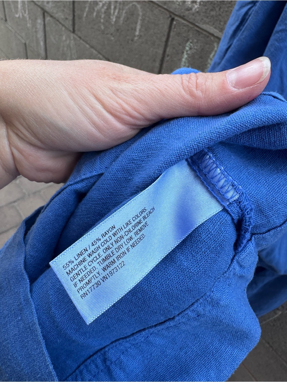 NWT Universal Thread Blue Linen Blend Open Back Jumpsuit Large - Picture 13 of 13
